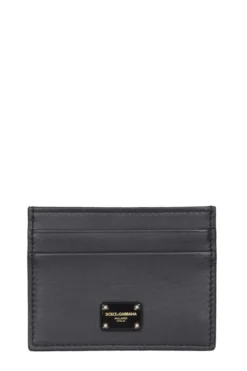 Dolce & Gabbana Logo Plaque Cardholder - Black