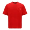 ( New Season ) Dolce & Gabbana Logo Detailed T-Shirt - Red