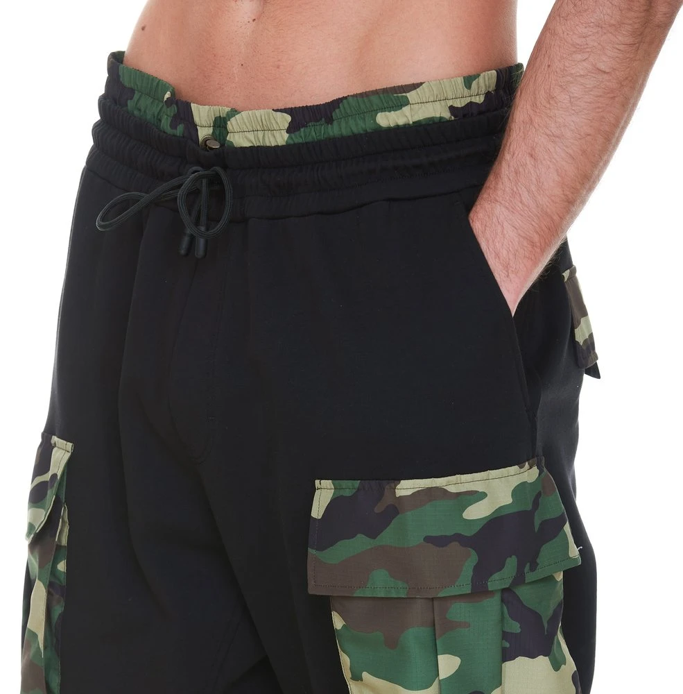 ( New Season ) Dolce & Gabbana Camouflage Pocket Drawstring Pants - Black 5 ( New Season ) Dolce & Gabbana Camouflage Pocket Drawstring Pants - Black - Image 5