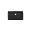 ( New Season ) Dolce & Gabbana Logo Plaque Large Cardholder - Black