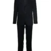 ( New Season ) Dolce & Gabbana Pinstriped Two-Piece Suit - Black