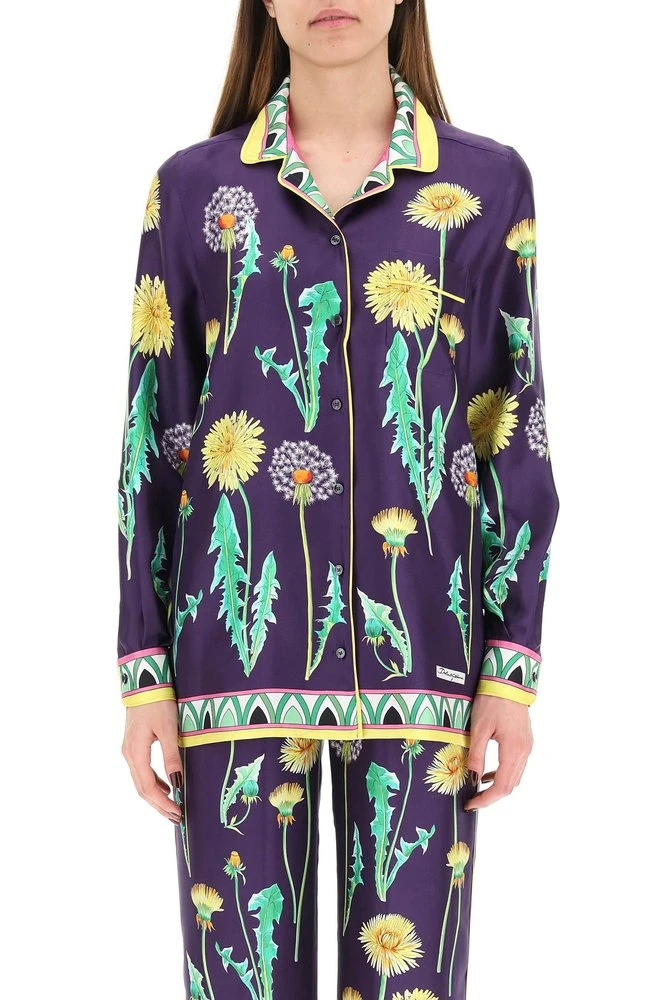 ( New Season ) Dolce & Gabbana Allover Printed Buttoned Shirt - Multi 2 ( New Season ) Dolce & Gabbana Allover Printed Buttoned Shirt - Multi - Image 2