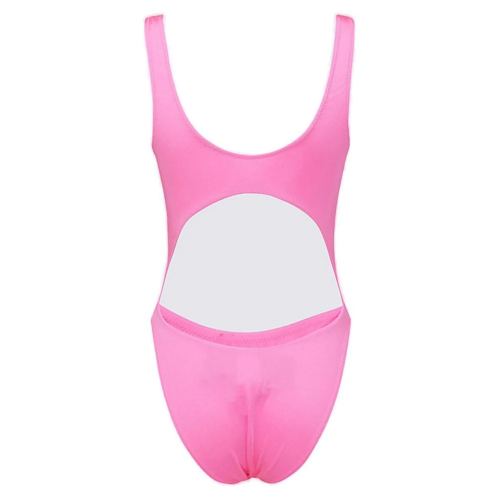 ( New Season ) Dolce & Gabbana Cut-Out Logo Plaque Swimsuit - Pink 2 ( New Season ) Dolce & Gabbana Cut-Out Logo Plaque Swimsuit - Pink - Image 2