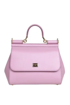 ( New Season ) Dolce & Gabbana Sicily Medium Tote Bag - Pink