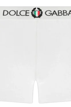 ( New Season ) Dolce & Gabbana Logo Band Boxers - White