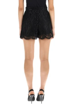Dolce & Gabbana Floral Lace Slim Fit Shorts - Black -Cheap Vestureo Store f170da7a467d6afea9aa9642948659f0