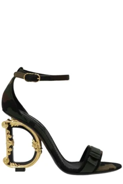 ( New Season ) Dolce & Gabbana Camouflage Pattern Buckle Strap Sandals - Multi