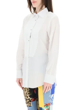 Dolce & Gabbana Panelled Shirt - White -Cheap Vestureo Store f23514e08d04dce60b8ad0f203801f76
