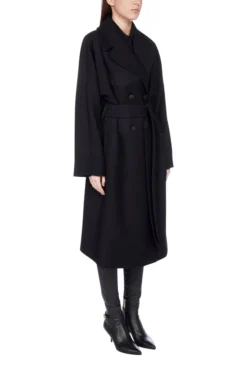 Dolce & Gabbana Double-Breasted Belted Coat - Black -Cheap Vestureo Store f271dc8c5dad632296db80d28489ba76