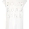 ( New Season ) Dolce & Gabbana Cut-Out Crewneck T-Shirt - White
