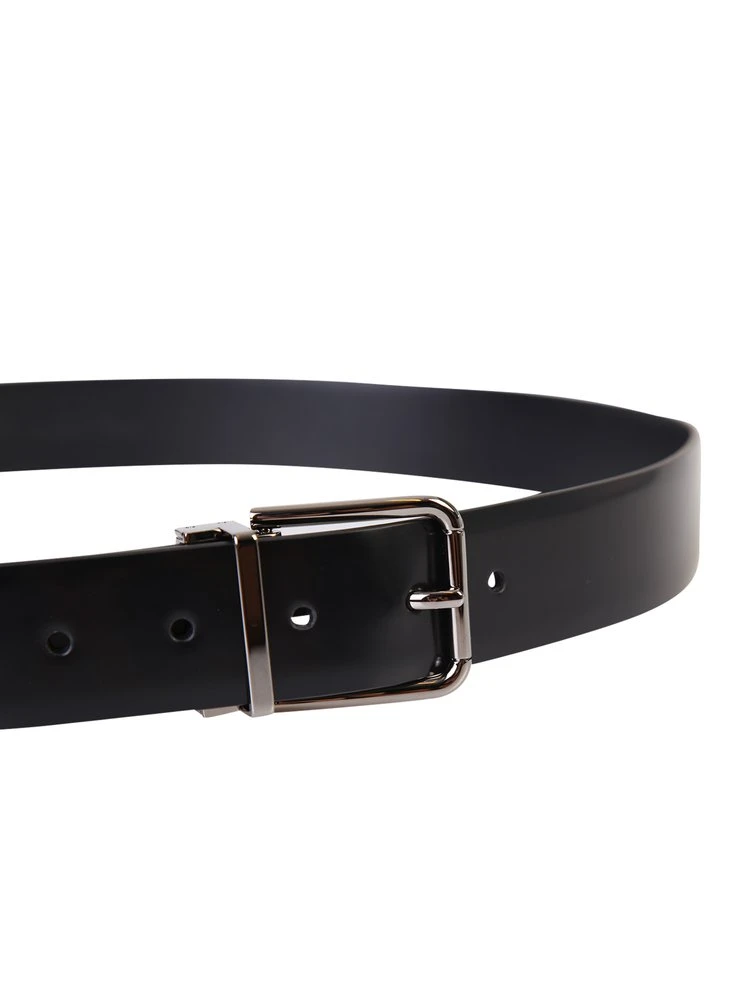 Dolce & Gabbana Logo Engraved Buckle Belt - Black 3 Dolce & Gabbana Logo Engraved Buckle Belt - Black - Image 3