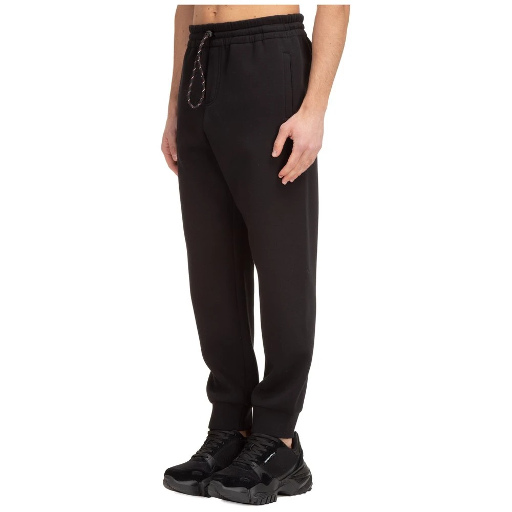 ( New Season ) Dolce & Gabbana Logo Patch Drawstring Sweatpants - Black 3 ( New Season ) Dolce & Gabbana Logo Patch Drawstring Sweatpants - Black - Image 3