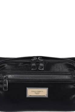 Dolce & Gabbana Logo Plaque Belt Bag - Black