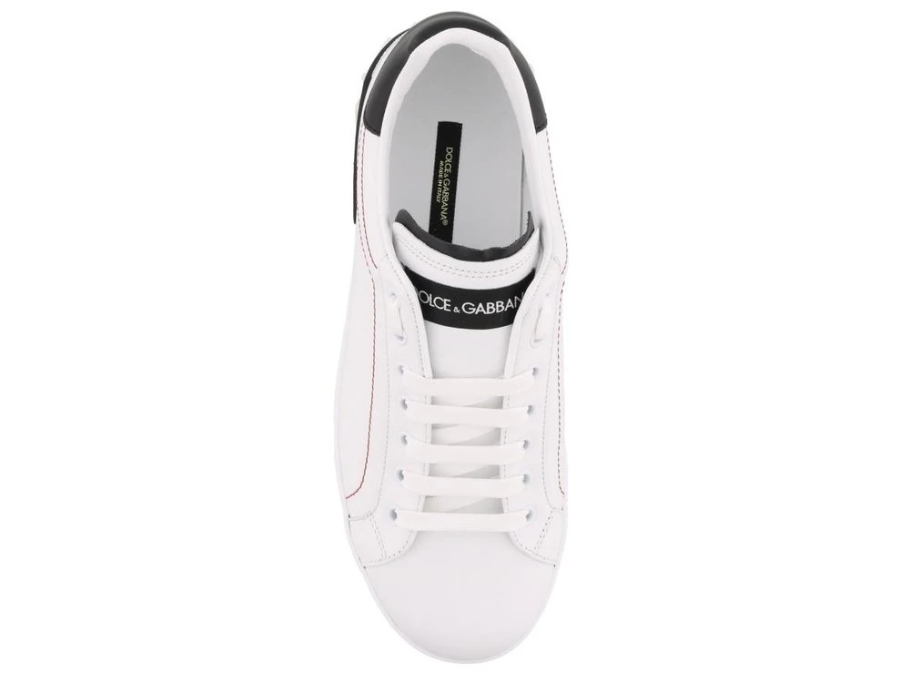Dolce & Gabbana Portofino Lace-Up Sneakers - White 4 Dolce & Gabbana Portofino Lace-Up Sneakers - White - Image 4