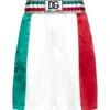 ( New Season ) Dolce & Gabbana DG Patch Satin Shorts - Multi