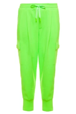 ( New Season ) Dolce & Gabbana Logo Plaque Drawstring Track Pants - Green