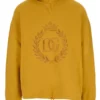 Dolce & Gabbana Logo Embroidered Hoodie - Yellow