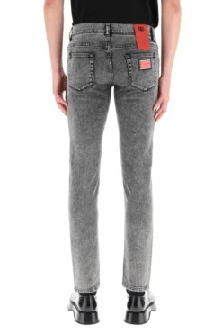 ( New Season ) Dolce & Gabbana Low Rise Slim-Fit Jeans - Grey -Cheap Vestureo Store f55663c9bcd157bea43933c29d48f6b8