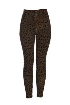 Dolce & Gabbana Leopard Print Slim-Fit Jeans - Multi