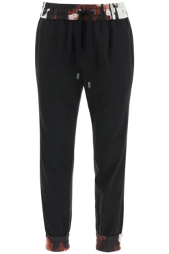 Dolce & Gabbana Contrast Trim Track Pants - Black