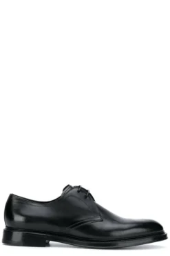 Dolce & Gabbana Lace-Up Derby Shoes - Black