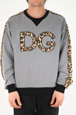Dolce & Gabbana Monogram Leopard Print Sweatshirt - Multi