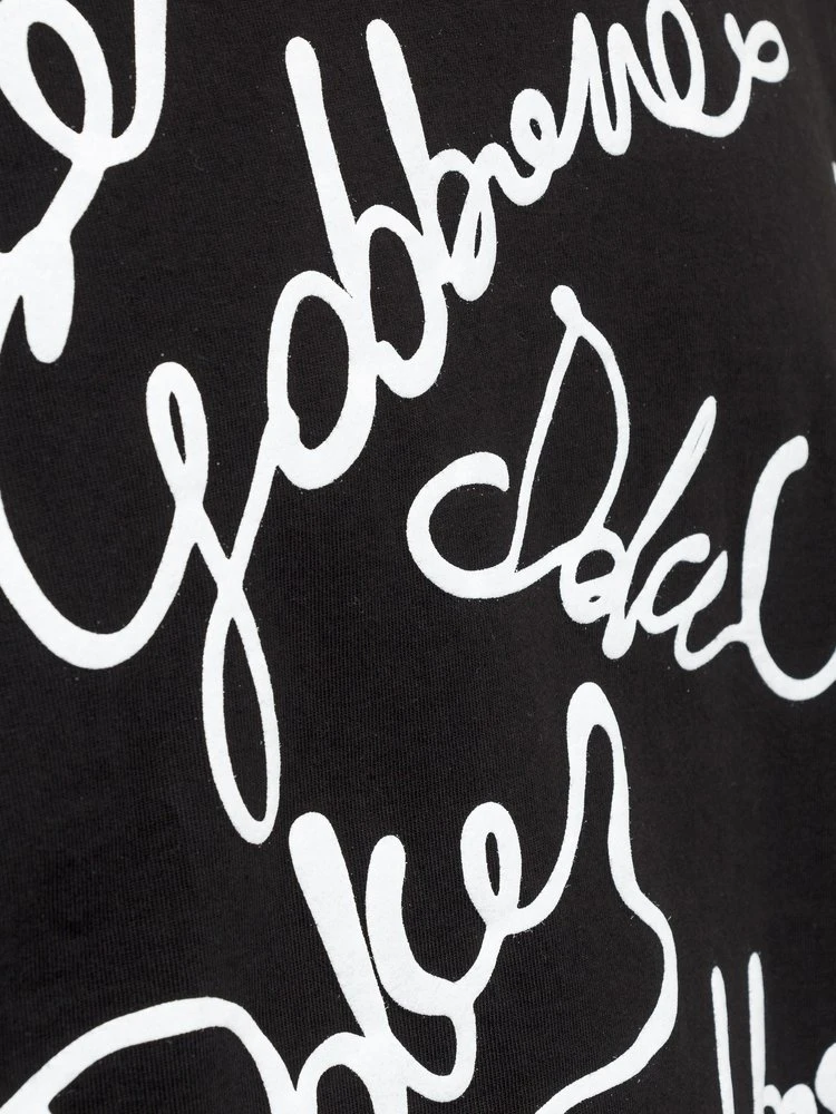 Dolce & Gabbana Allover Signature Logo T-Shirt - Black 3 Dolce & Gabbana Allover Signature Logo T-Shirt - Black - Image 3