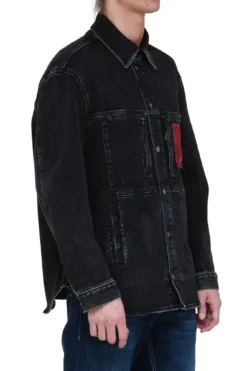 ( New Season ) Dolce & Gabbana Faded Logo Printed Denim Jacket - Grey -Cheap Vestureo Store f62f237e049a60cf7dbd4916ebea1a34