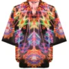 ( New Season ) Dolce & Gabbana Allover Graphic Print Buttoned Shirt - Multi