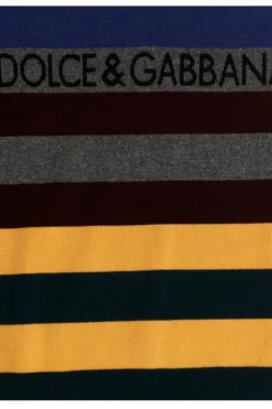 Dolce & Gabbana Logo Striped Knit Sweater - Multi -Cheap Vestureo Store f6b8f3c34f17e830569a6cfa199504e8