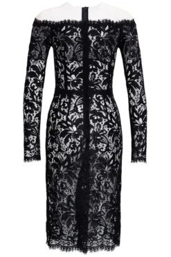 Dolce & Gabbana Floral Lace Long-Sleeve Dress - Black -Cheap Vestureo Store f6c7da1aa18056c742234a06db09e47e