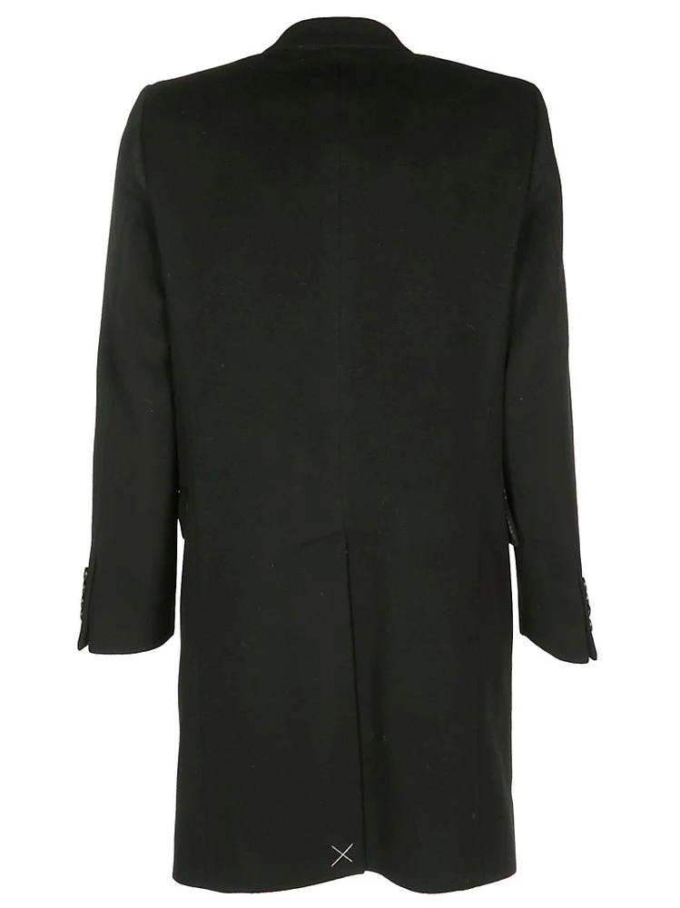Dolce & Gabbana Single Breasted Tailored Coat - Black 2 Dolce & Gabbana Single Breasted Tailored Coat - Black - Image 2