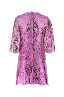 Dolce & Gabbana Floral Lace Mini Dress - Pink -Cheap Vestureo Store f74cf7f1083d4b4229a6fbd91939b7c6