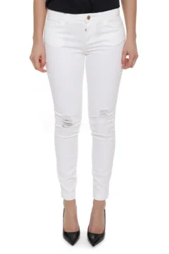 Dolce & Gabbana Distressed Skinny Jeans - White