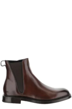 Dolce & Gabbana Zipped Chelsea Boots - Brown