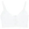 ( New Season ) Dolce & Gabbana Lace Sleeveless Cropped Top - White