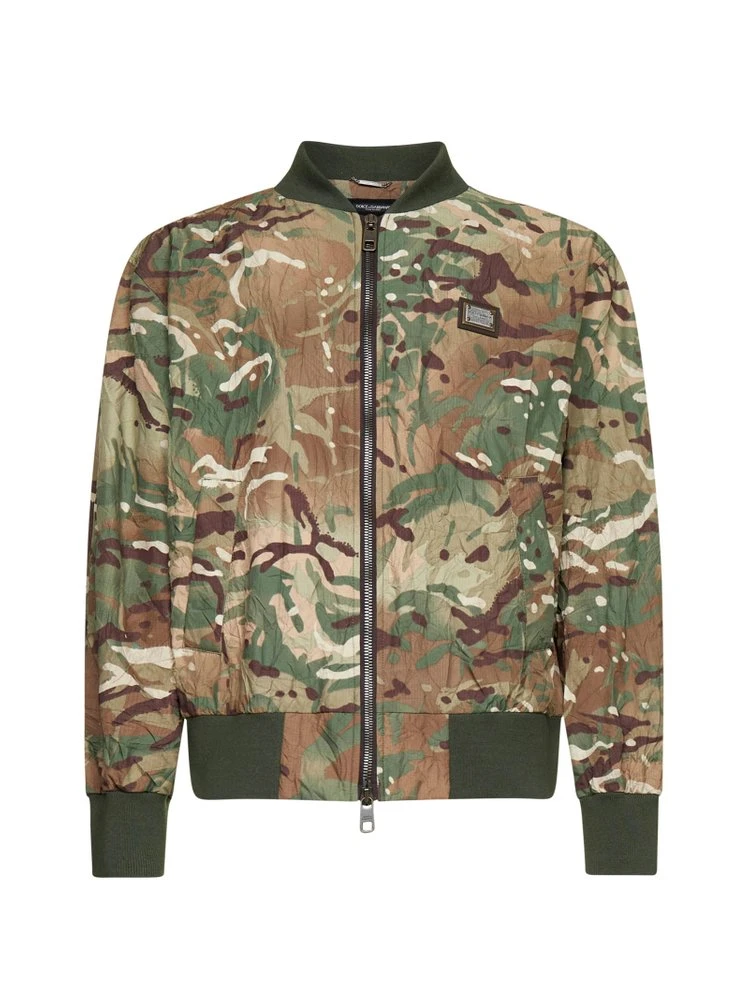 ( New Season ) Dolce & Gabbana Camouflage Printed Jacket - Multi 1 ( New Season ) Dolce & Gabbana Camouflage Printed Jacket - Multi