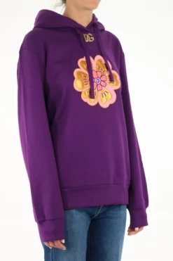 Dolce & Gabbana DG Logo Plaque Drawstring Hoodie - Purple -Cheap Vestureo Store f7e035f242a42c561ed48fb0462edf3d