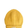 Dolce & Gabbana Logo Patch Turn-Up Brim Beanie - Yellow