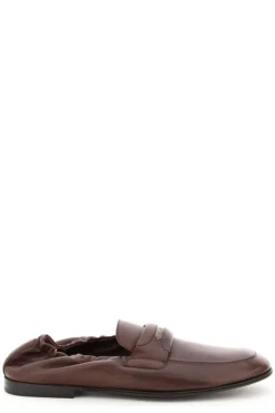 Dolce & Gabbana Elasticated Penny Loafers - Brown