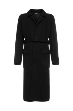 Dolce & Gabbana Single-Breasted Belt Waist Coat - Black