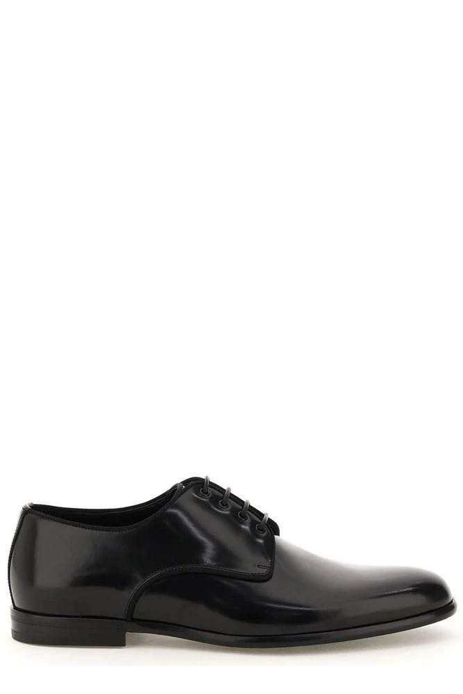 ( New Season ) Dolce & Gabbana Raffaello Derby Shoes - Black 1 ( New Season ) Dolce & Gabbana Raffaello Derby Shoes - Black