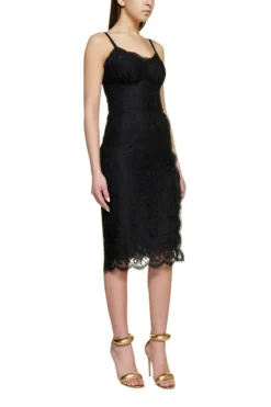 ( New Season ) Dolce & Gabbana Sleeveless Lace-Detailed Mini Dress - Black -Cheap Vestureo Store f863950192f6ea672b06d7afe48eaed2