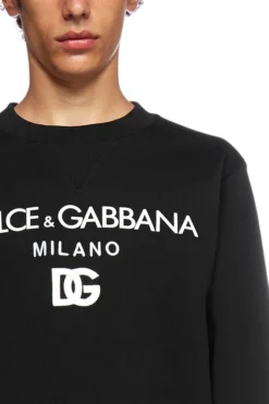 Dolce & Gabbana Logo Printed Sweatshirt - Black 13 Dolce & Gabbana Logo Printed Sweatshirt - Black -Cheap Vestureo Store f8a4e514c460fd765ddd0d7a154c8df0