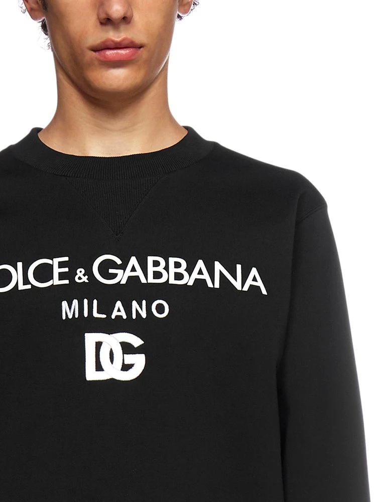 Dolce & Gabbana Logo Printed Sweatshirt - Black 6 Dolce & Gabbana Logo Printed Sweatshirt - Black - Image 6