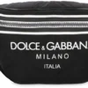 Dolce & Gabbana Palermo Logo Print Belt Bag - Black