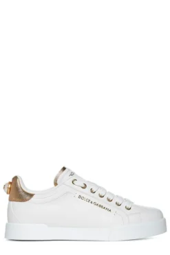 ( New Season ) Dolce & Gabbana Portofino Sneakers - White