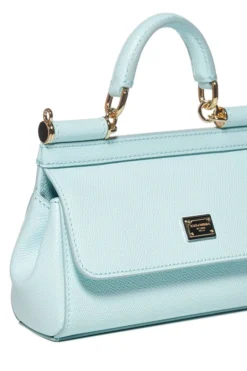 ( New Season ) Dolce & Gabbana Sicily Small Tote Bag - Blue -Cheap Vestureo Store f8e068c229a1fbc5c9e8a6643aedafb5