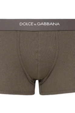 ( New Season ) Dolce & Gabbana Underwear Logo Boxers - Brown