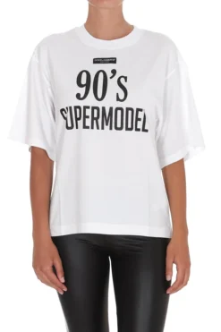 Dolce & Gabbana Logo Printed Crewneck T-Shirt - White